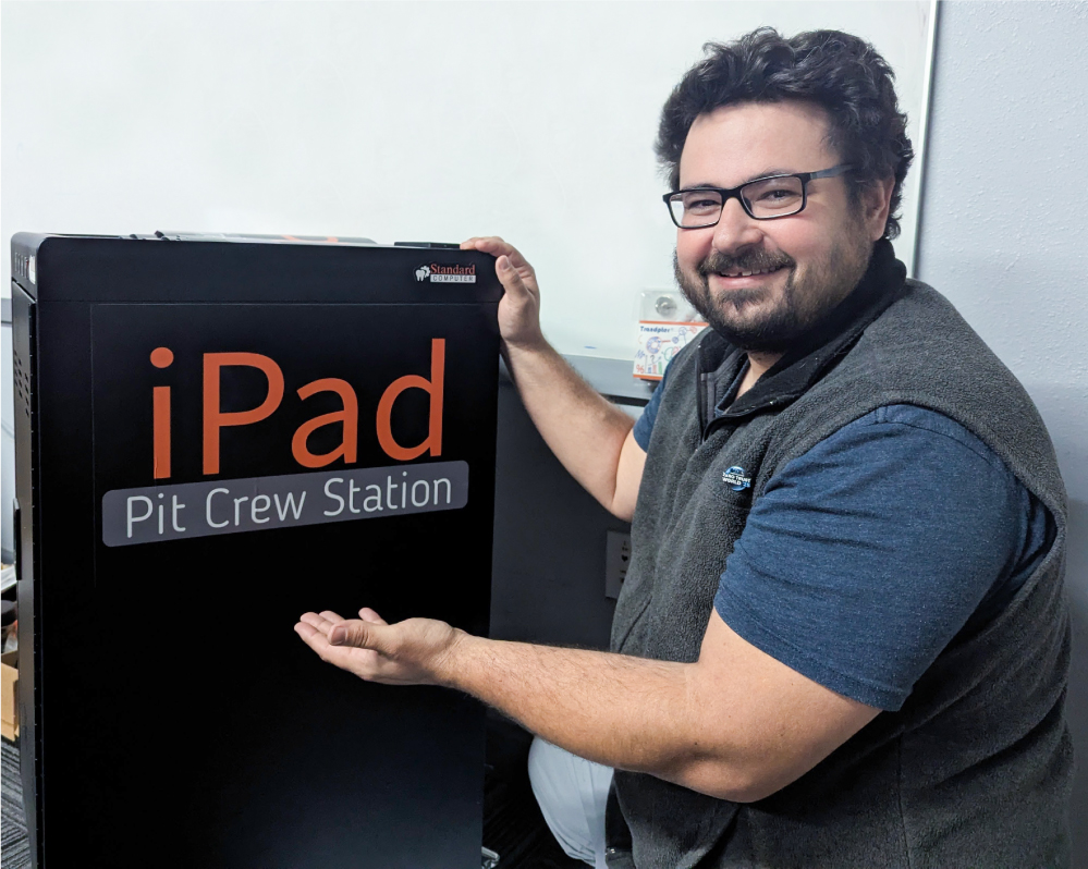 Ipad-image-1 Team working on installation